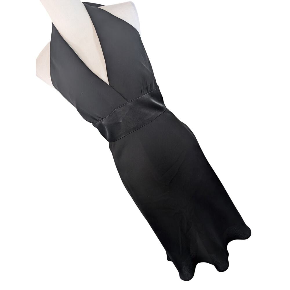 NWOT! JONES NEW YORK DRESS! RICH BLACK "MONROE" STYLE HALTER DRESS! SIZE 14